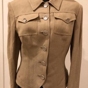 Vintage linen blend suit